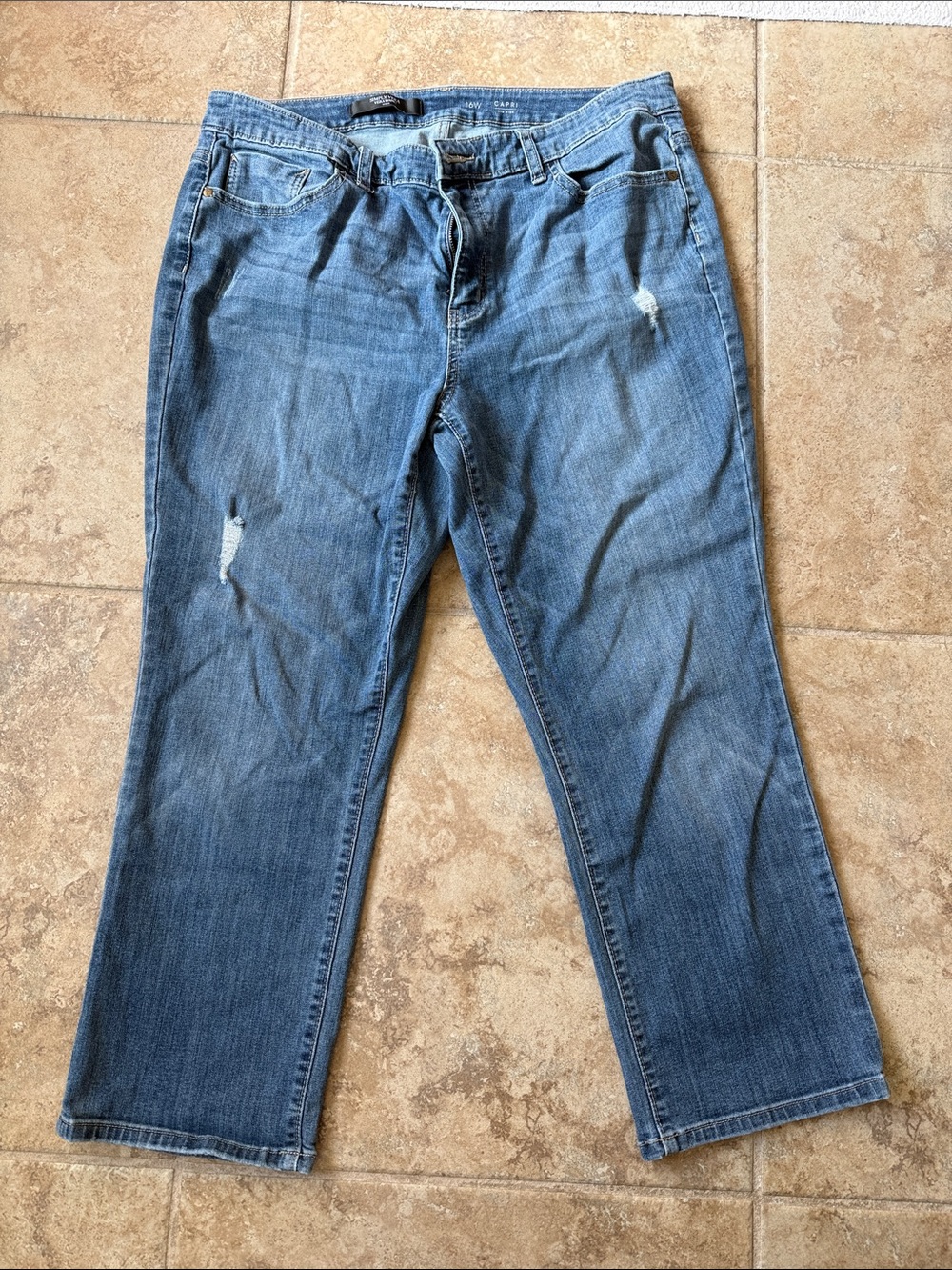 Simply Vera Vera Wang Medium Blue Straight Leg Jeans